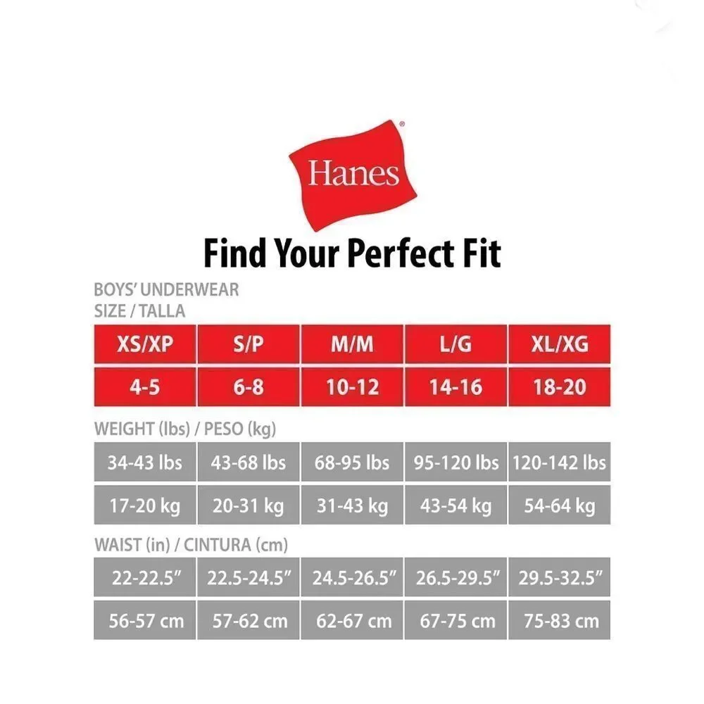 Boys' Hanes X-Temp Stretch Active Underwear Boxer Briefs 2, 6-Packs Size M